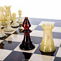 Шахматный ларец с янтарными фигурами 48х48 см, фотография 6. Интернет-магазин ЛАВКА ПОДАРКОВ